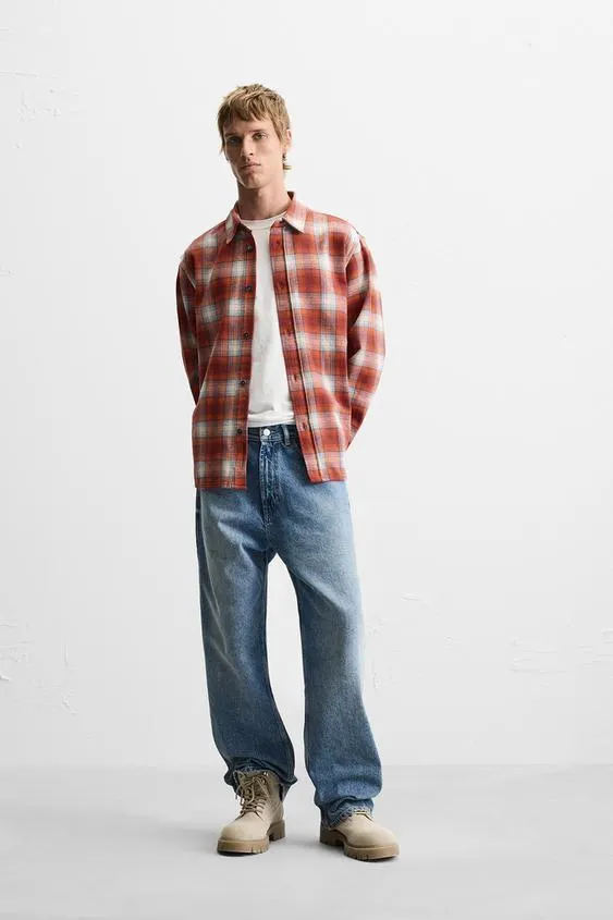 CAMISA RELAXED FIT CUADROS