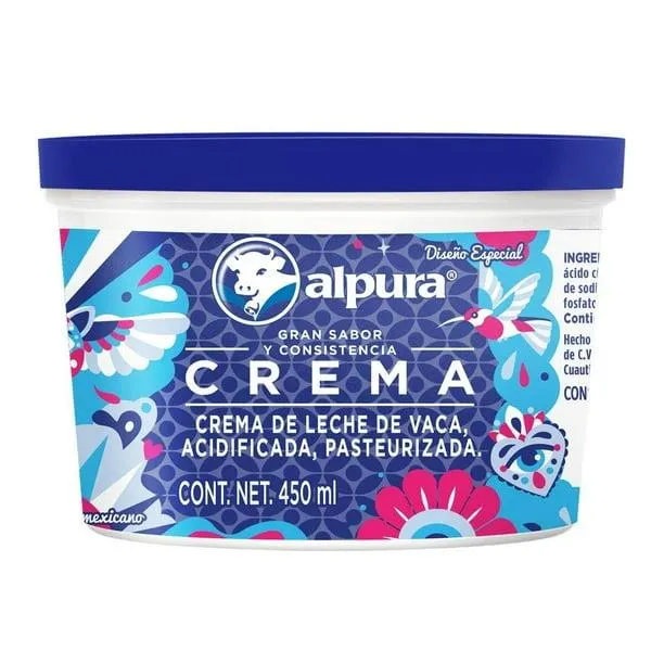 Crema ácida Alpura regular 450 ml