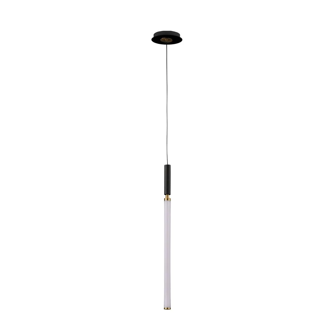 Lampara colgante LED de tubo 1 luz 5W con cable de 3m