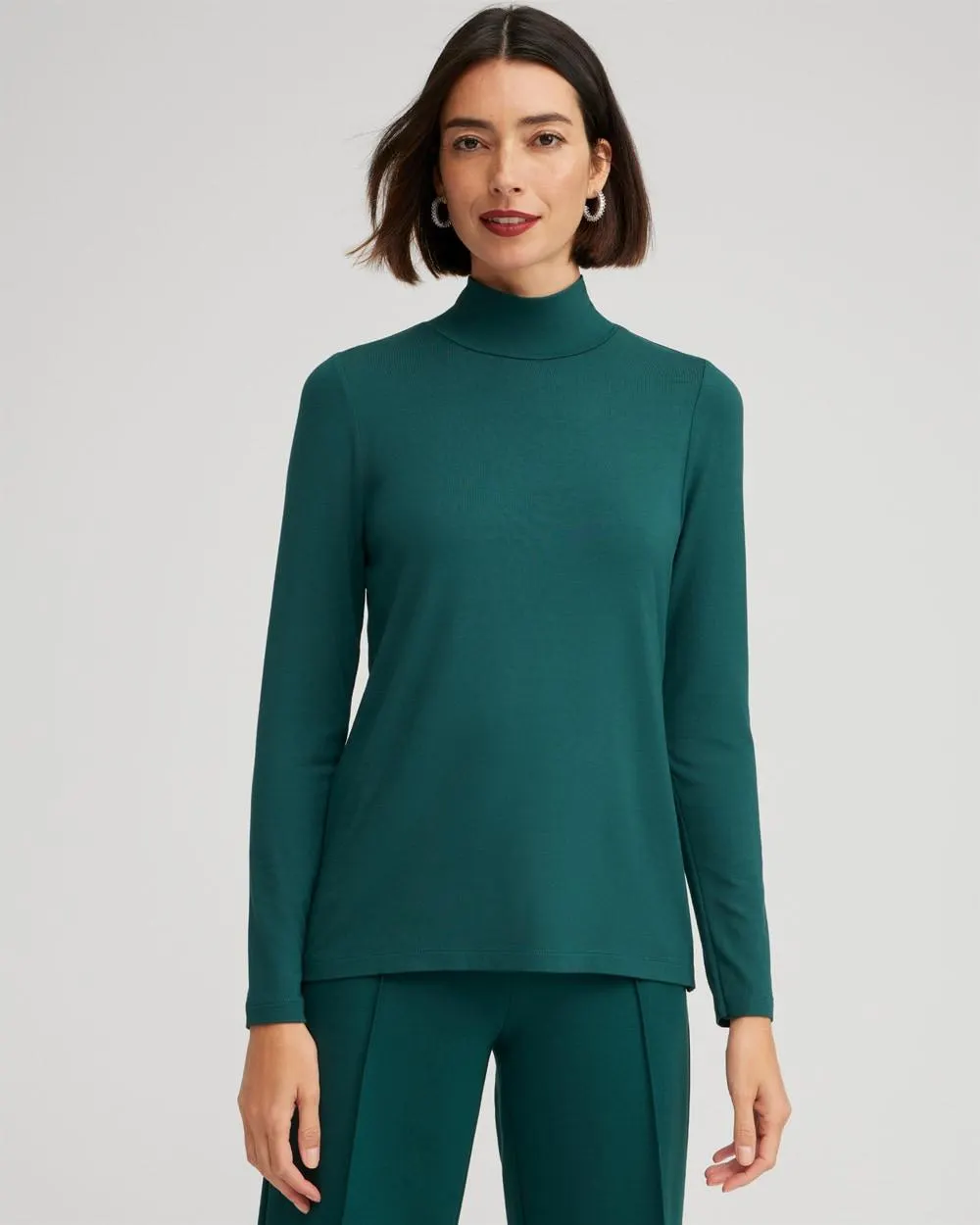 Touch of Cool™ Mock Neck Layering Tee
