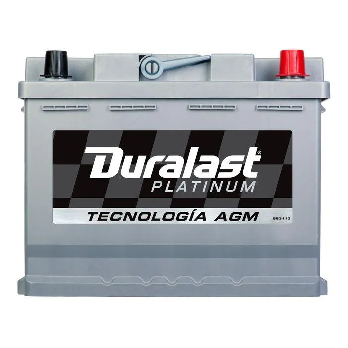 Bateria Duralast Platinum AGM Grupo BCI 47 660 CCA 47-AGM