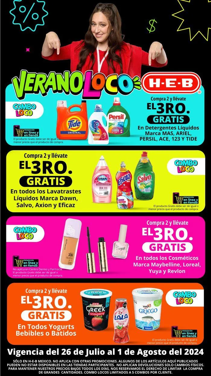Catálogo de HEB - Combo Loco 29 de julio al 1 de agosto 2024 - Pagina 1