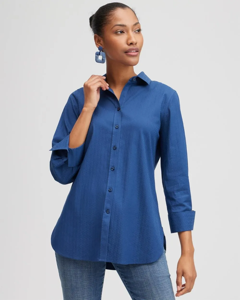 No Iron Stretch Double CC Shirt