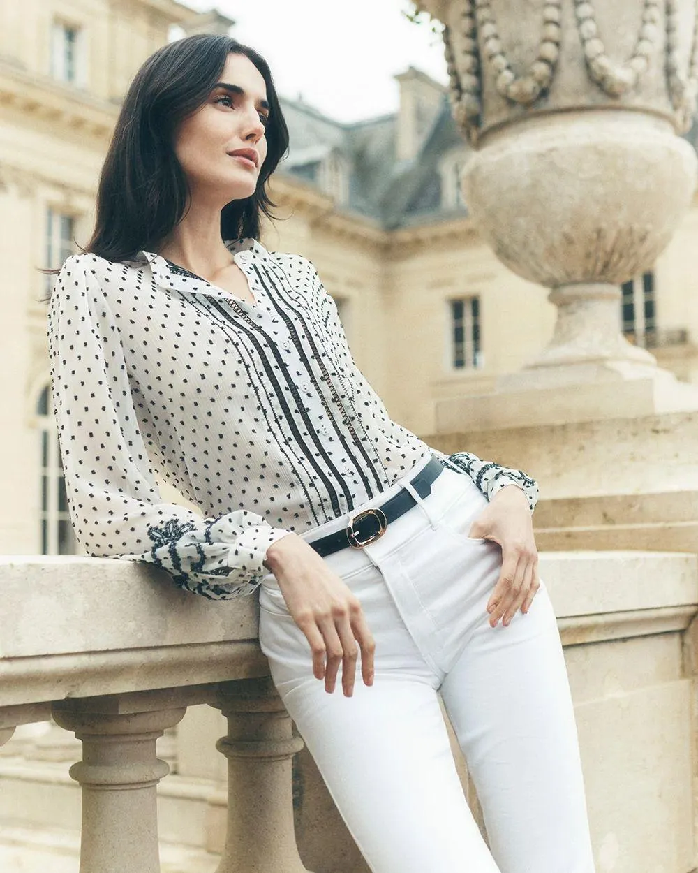 Swiss Dot Blouse