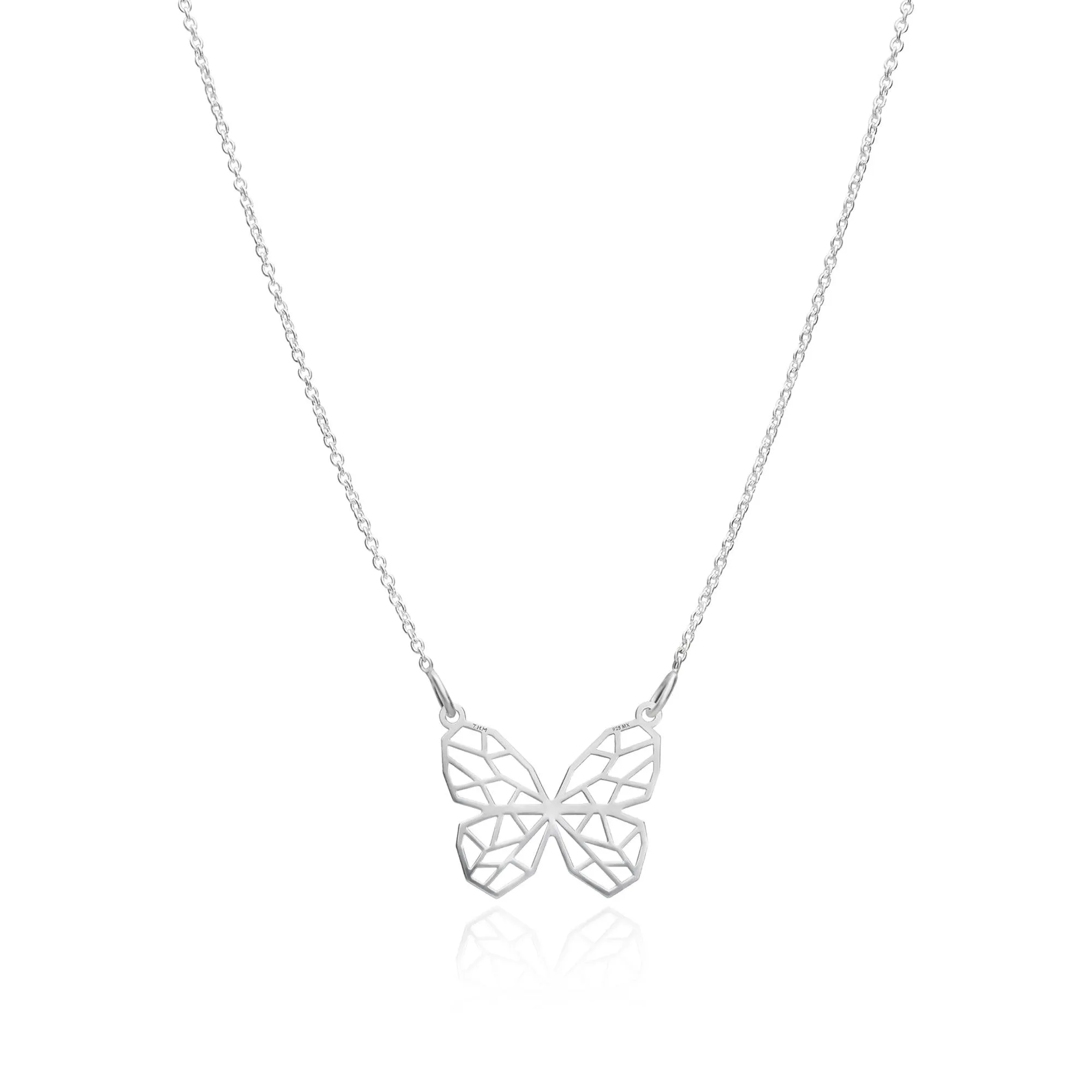Dijes Geometría Mariposa Plata Anamora por Tanya Moss
