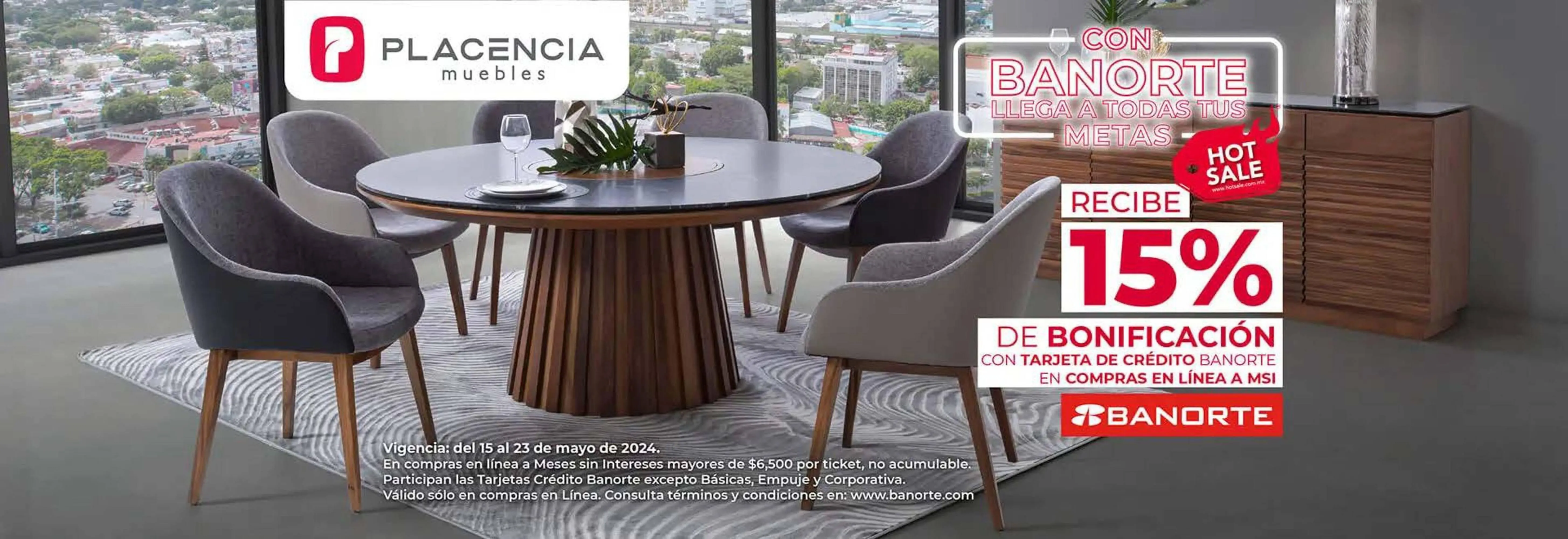 Catálogo de Catálogo Muebles Placencia 20 de mayo al 23 de mayo 2024 - Pagina 1
