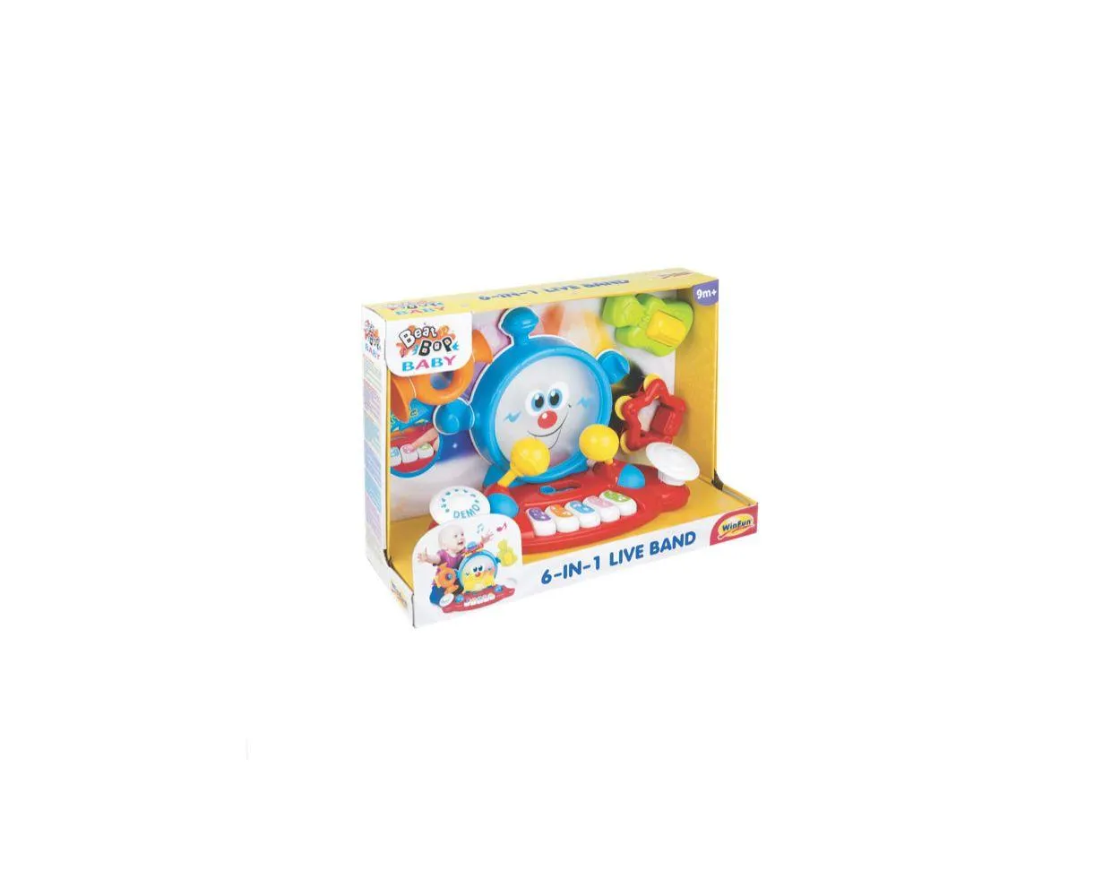 Banda Musical 6 en 1 instrumentos con luces y Sonidos WinFun