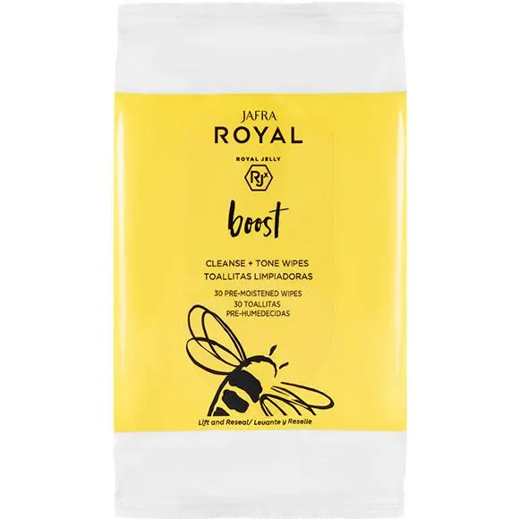 JAFRA ROYAL Boost Toallitas Limpiadoras