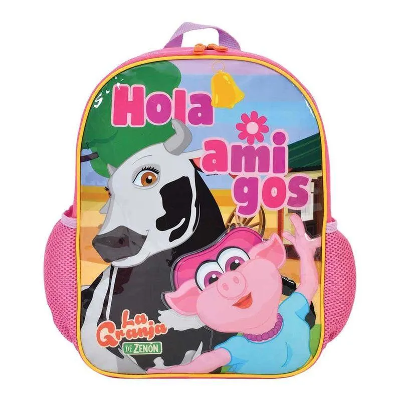 Mochila de Kinder Rosa para Niña La Granja de Zenón Yadatex L002BP310A