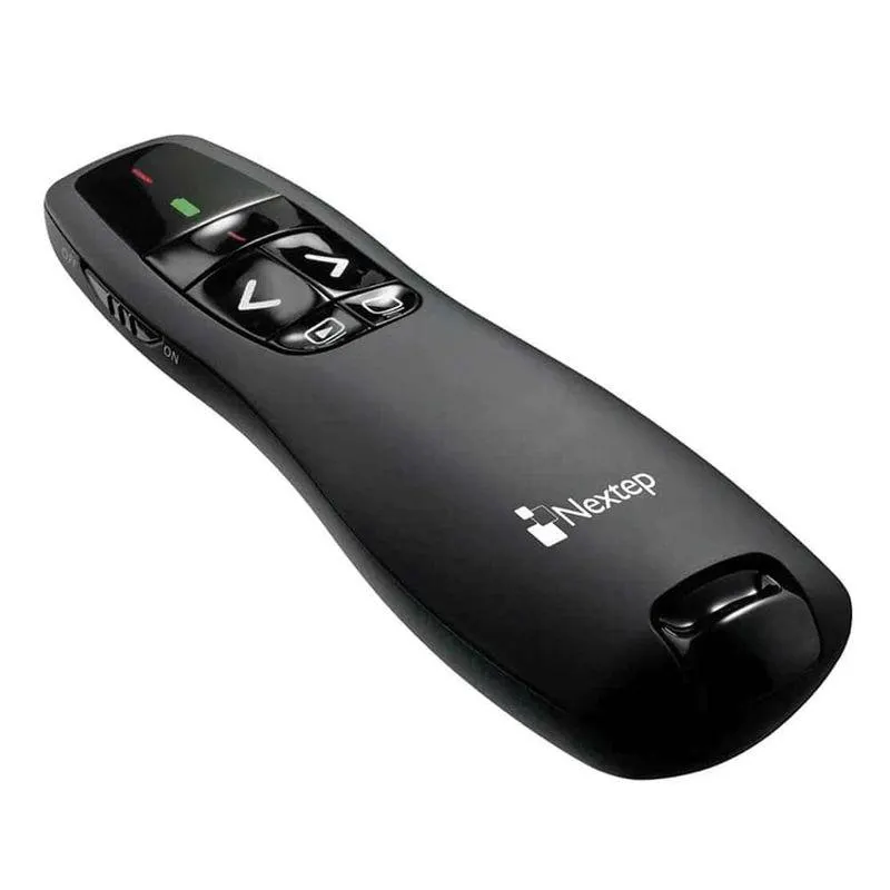 Presentador Inalámbrico (Hasta 20 mts) con Apuntador Láser (Incluye Pilas) Nextep NE-420