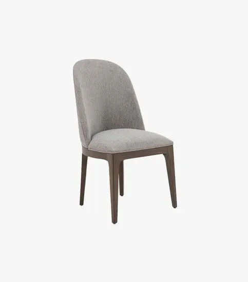 Silla Phoenix De Madera De Tela Color Gris