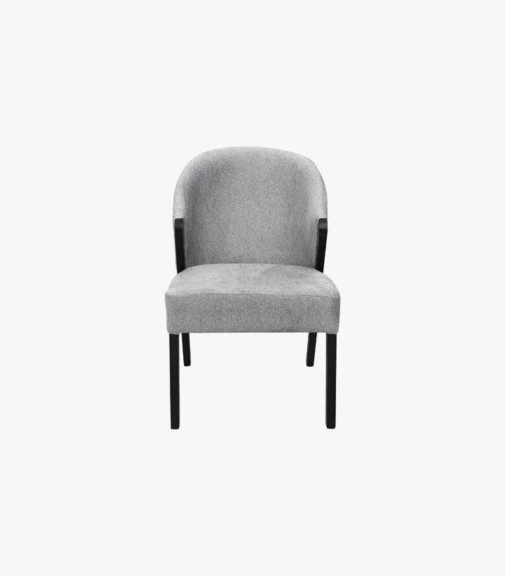 Silla Cedric de tela color gris