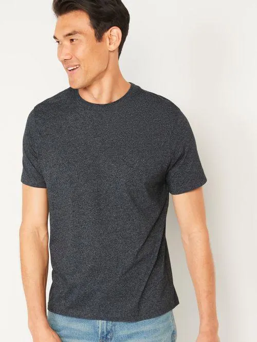 Playera de cuello redondo con lavado suave