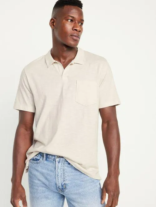 Playera de manga corta tipo Polo Classic Fit Slub-Knit Old Navy para Hombre