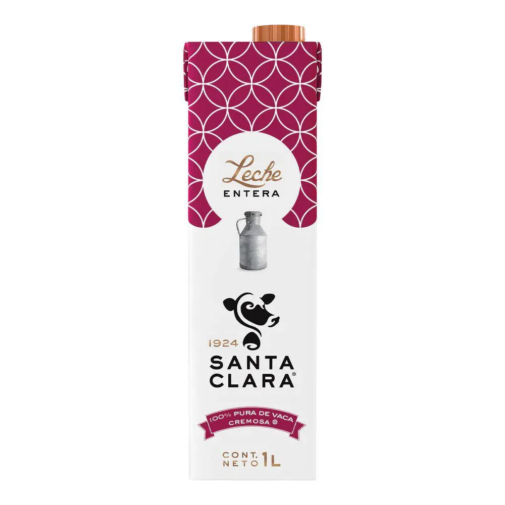 Leche UHT Santa Clara Entera 1 L