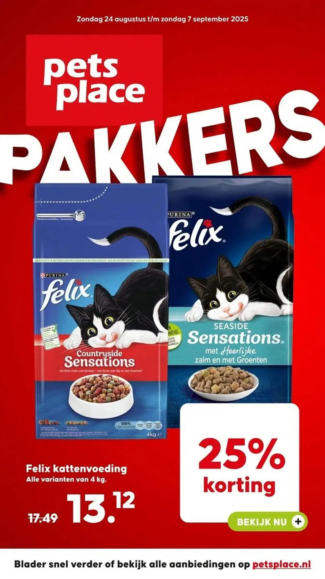 Pets Place folder van 24 augustus tot 7 september 2025 - Folder pagina 1
