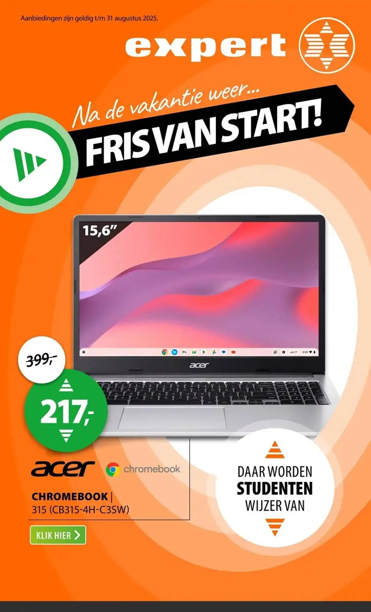 Expert folder van 25 augustus tot 31 augustus 2025 - Folder pagina 1
