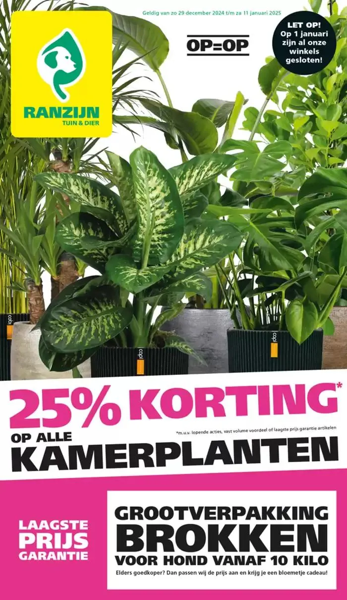Ranzijn folder van 29 december tot 12 januari 2025 - Folder pagina 1
