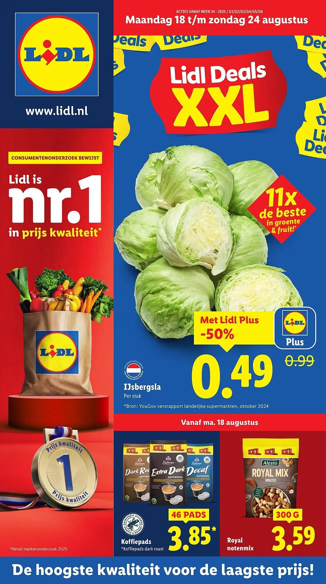 Lidl folder van 18 augustus tot 24 augustus 2025 - Folder pagina 1