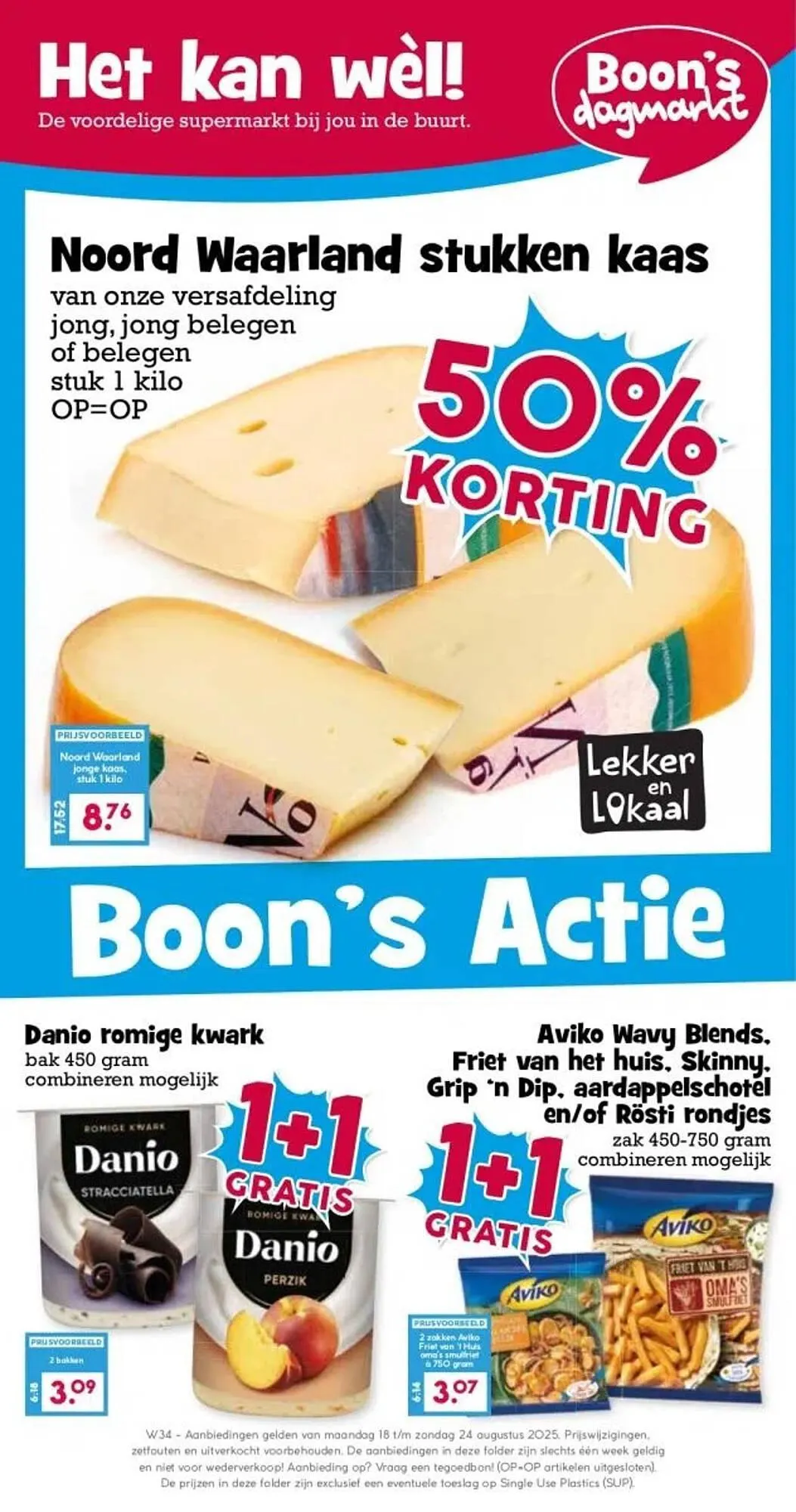 Boon`s Markt folder van 18 augustus tot 24 augustus 2025 - Folder pagina 1