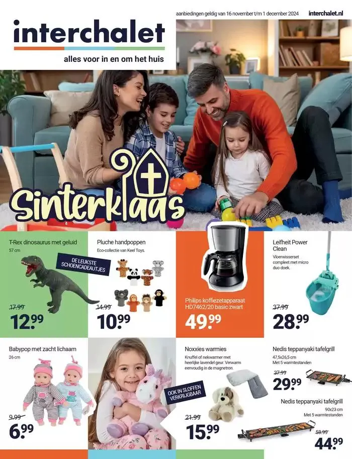 Sinterklaas van 19 november tot 1 december 2024 - Folder pagina 1