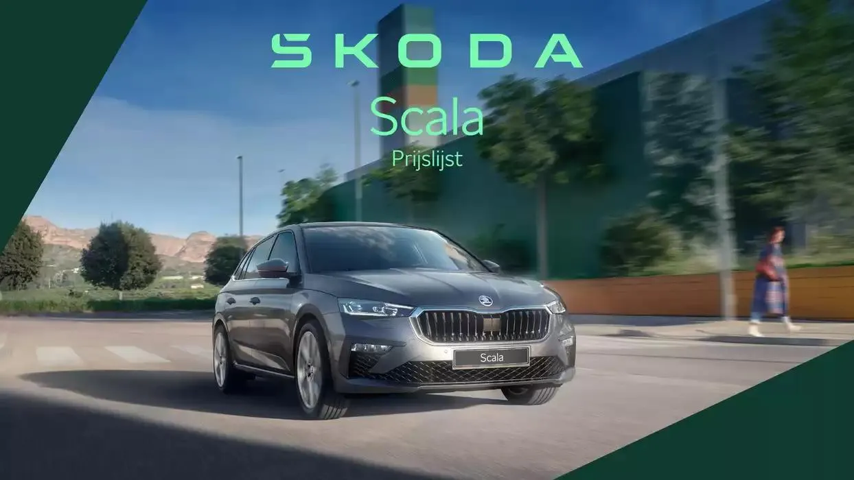 Škoda Scala prijslijst per 14 augustus 2024 van 22 oktober tot 22 oktober 2025 - Folder pagina 1