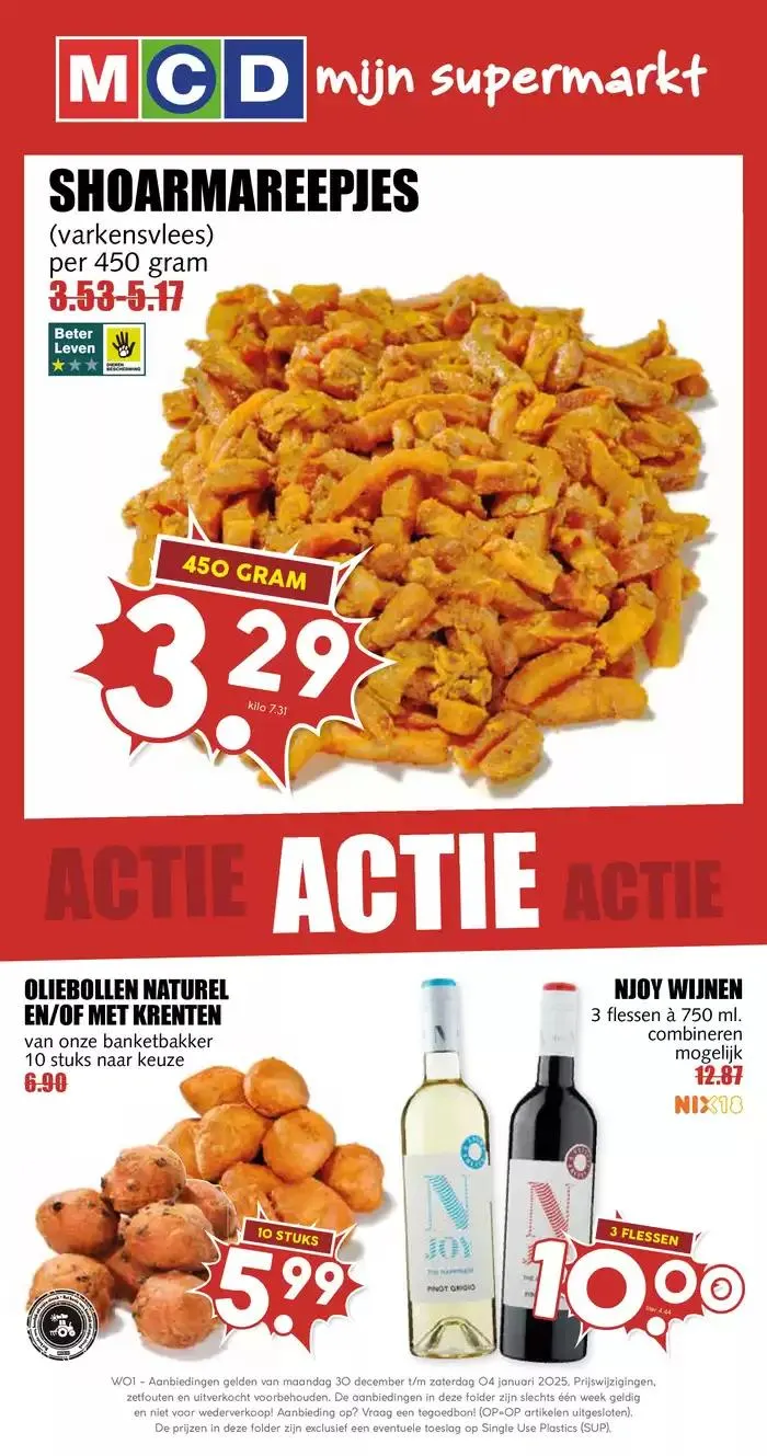MCD Supermarkt folder van 29 december tot 12 januari 2025 - Folder pagina 1