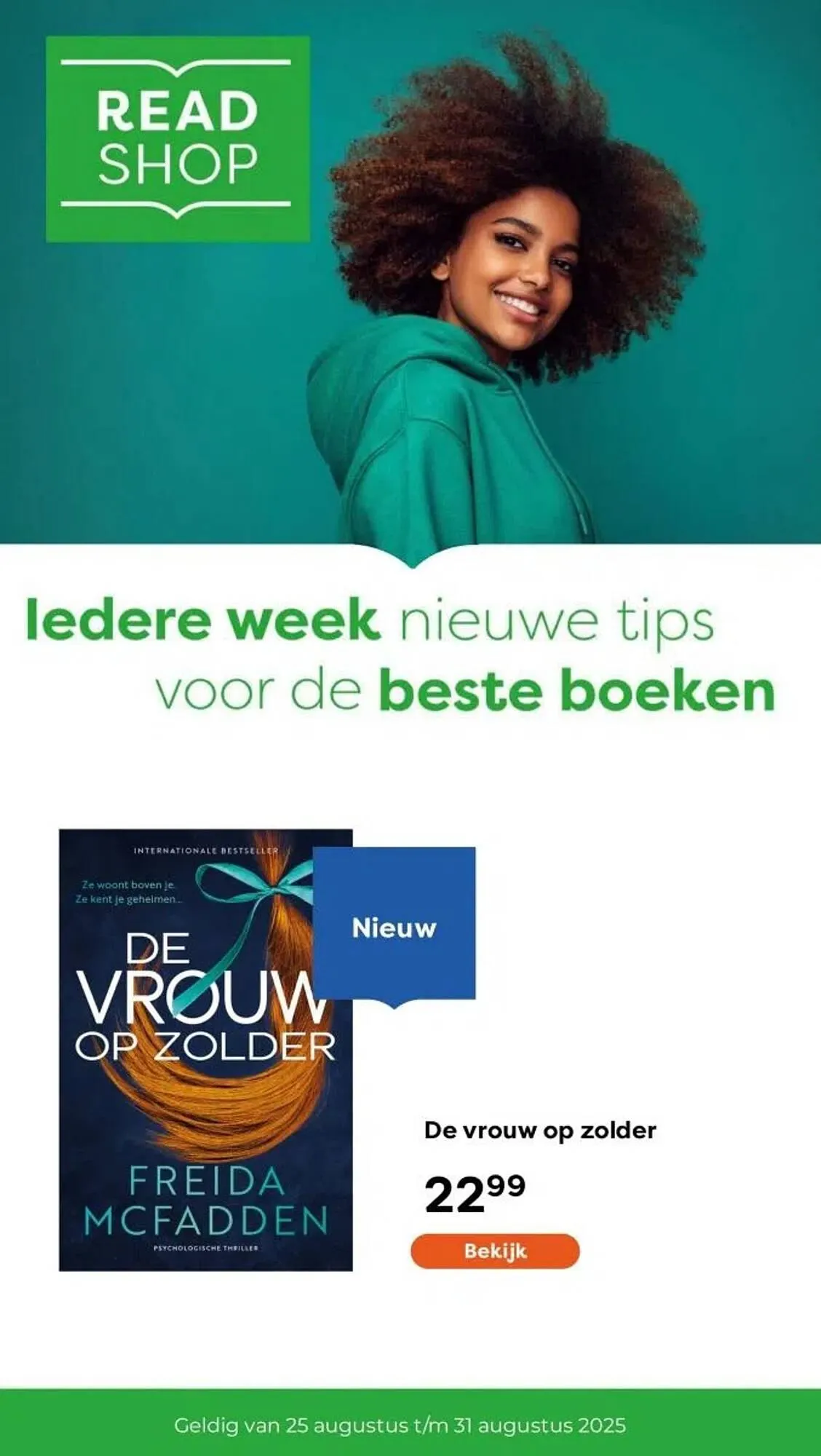 The Read Shop folder van 25 augustus tot 31 augustus 2025 - Folder pagina 1
