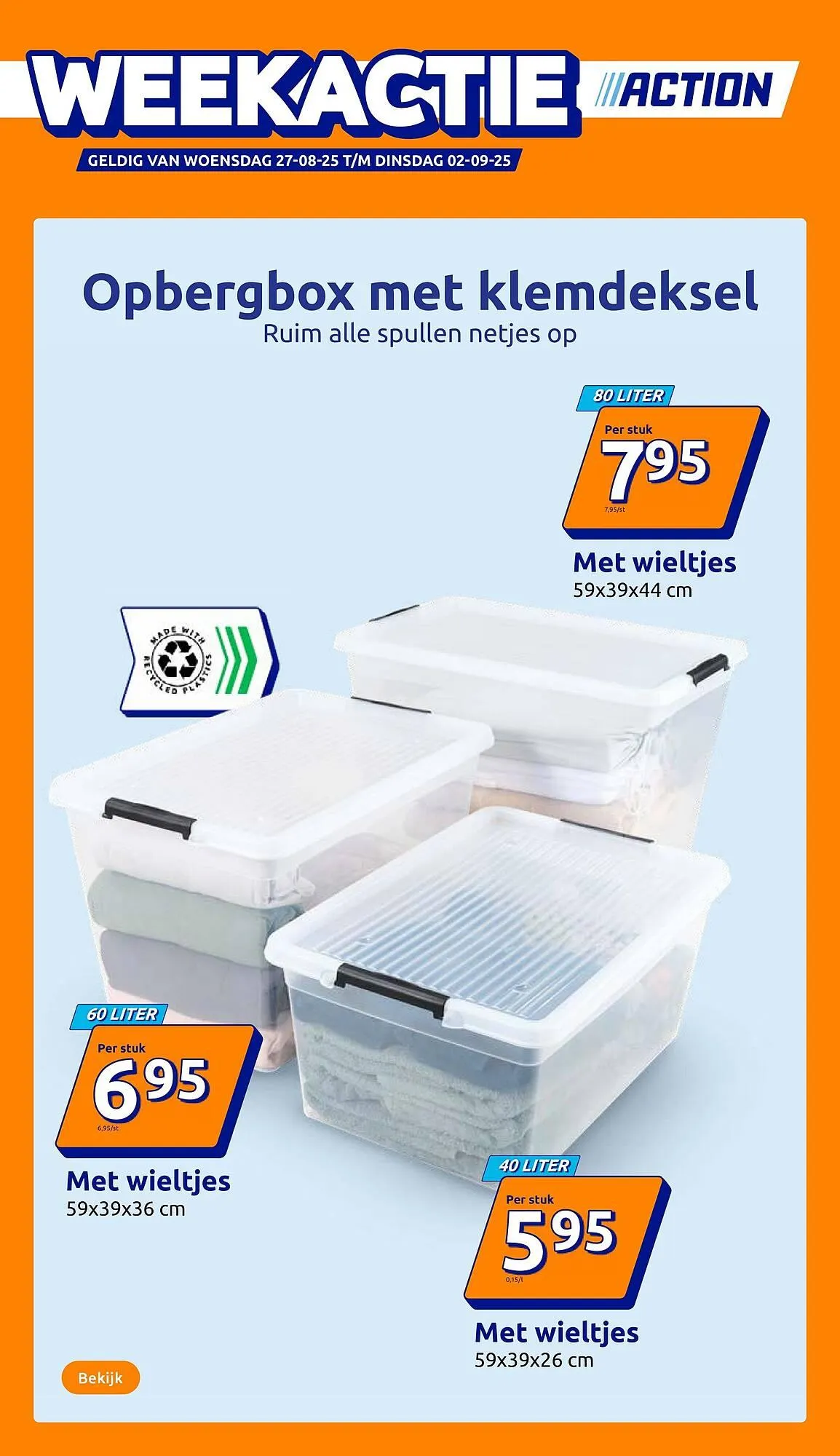 Action folder van 27 augustus tot 2 september 2025 - Folder pagina 1