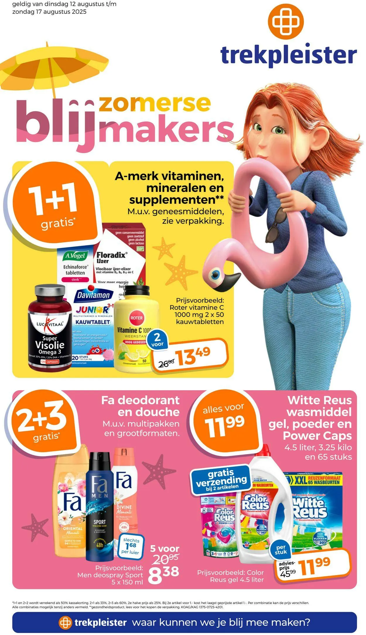 Trekpleister Actuele folder van 12 augustus tot 17 augustus 2025 - Folder pagina 1