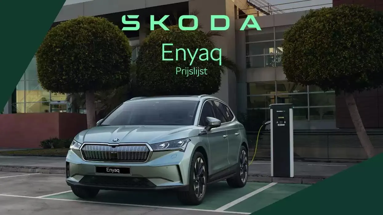 Škoda Enyaq prijslijst per 1 oktober 2024 van 22 oktober tot 22 oktober 2025 - Folder pagina 1