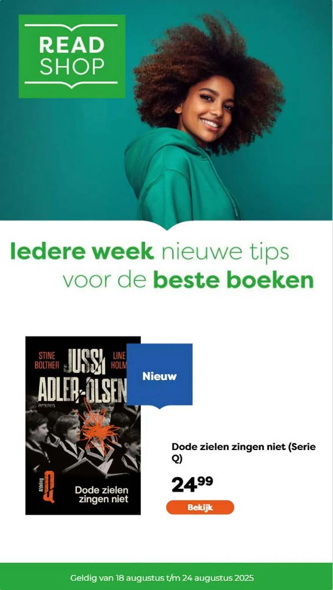The Read Shop folder van 18 augustus tot 24 augustus 2025 - Folder pagina 1