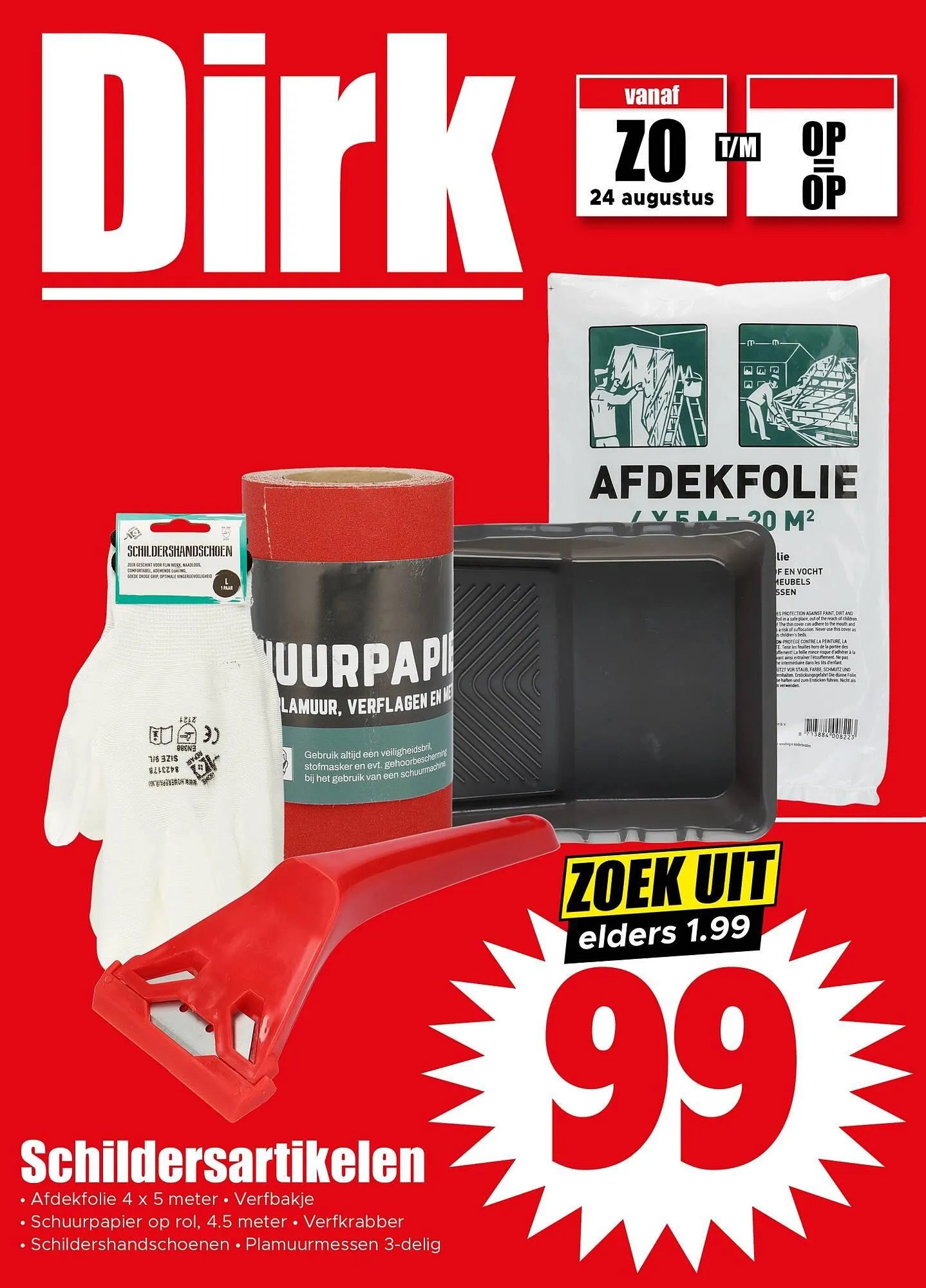 Dirk folder van 24 augustus tot 30 augustus 2025 - Folder pagina 1