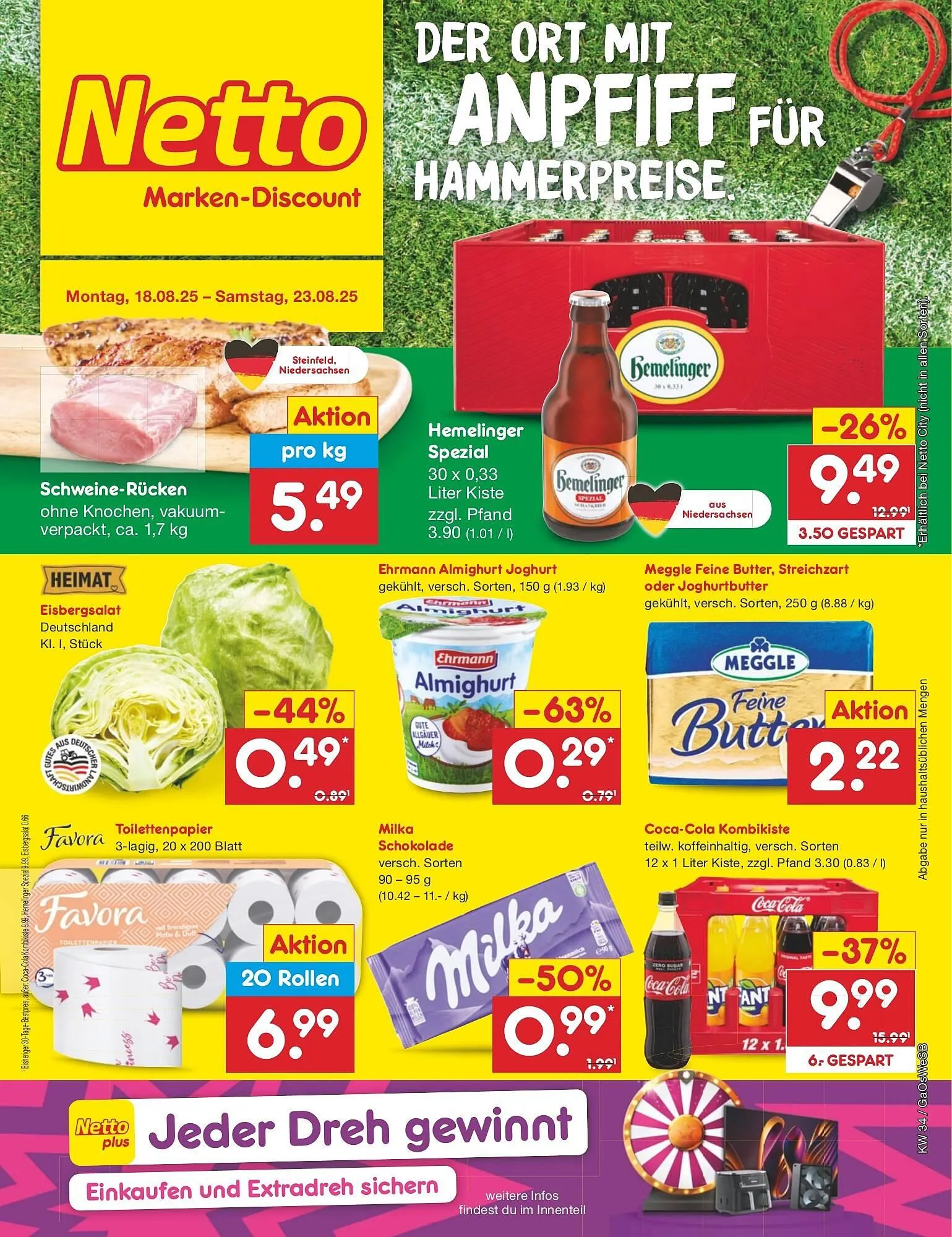 Netto Marken-Discount DE folder van 18 augustus tot 23 augustus 2025 - Folder pagina 1