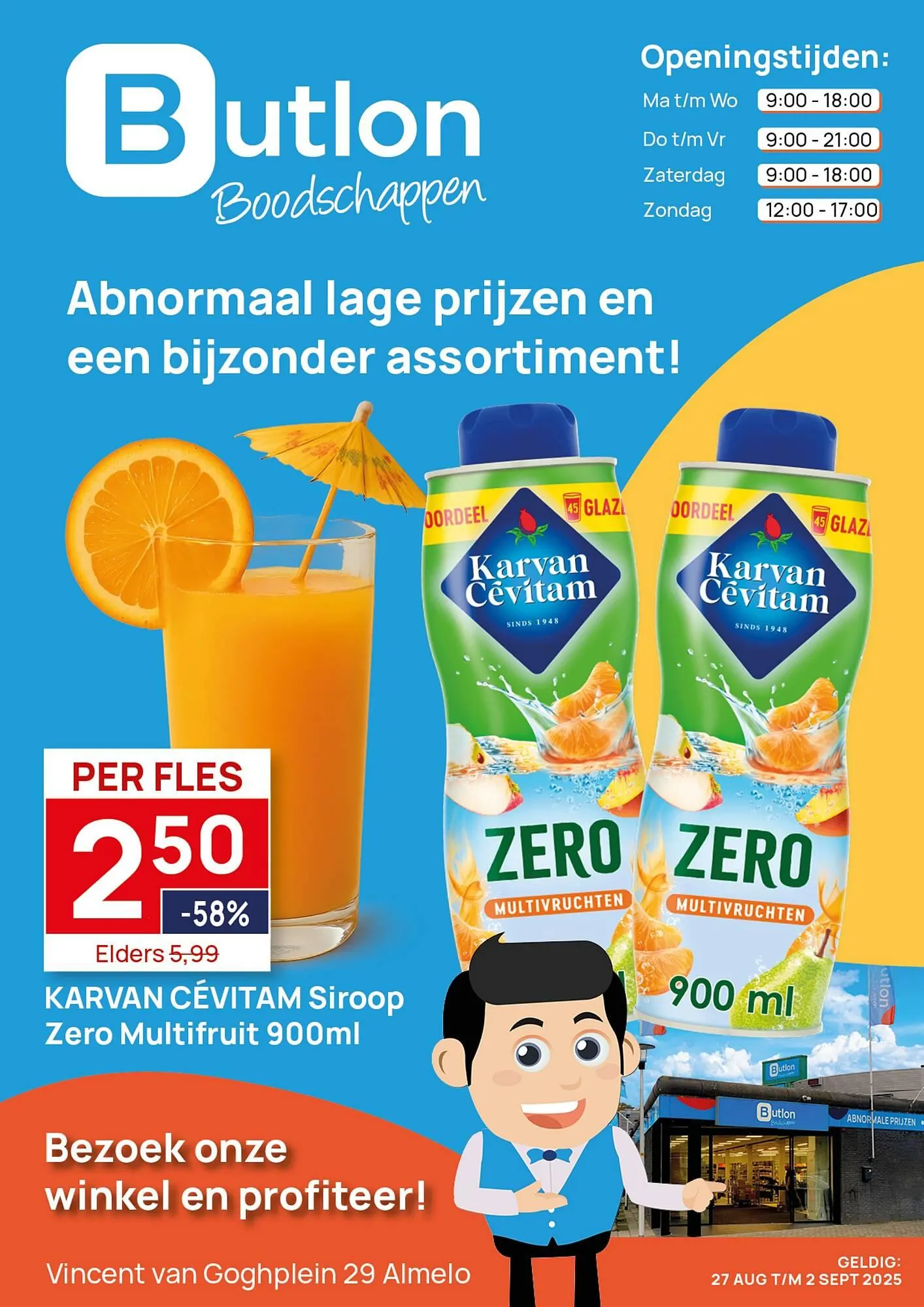 Butlon folder van 27 augustus tot 2 september 2025 - Folder pagina 1