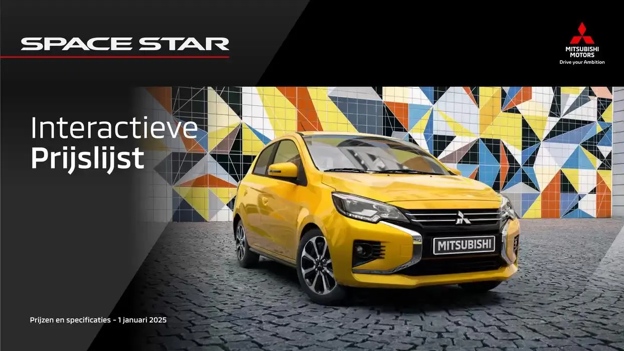 Mitsubishi Space Star van 3 januari tot 3 januari 2026 - Folder pagina 1
