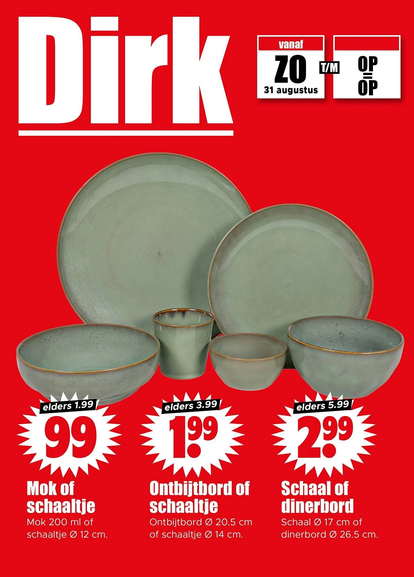 Dirk folder van 31 augustus tot 6 september 2025 - Folder pagina 1
