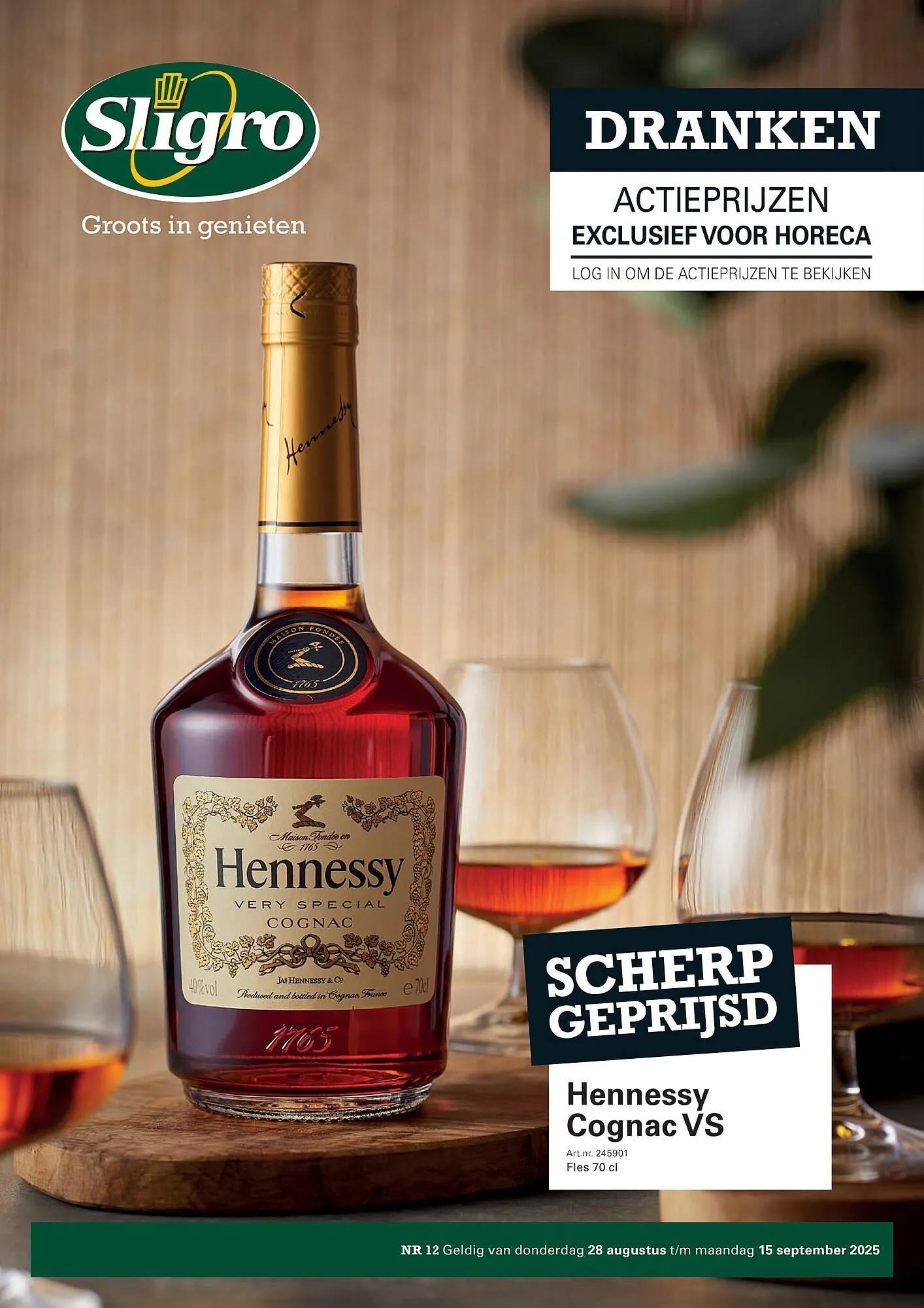 Sligro folder van 28 augustus tot 15 september 2025 - Folder pagina 1