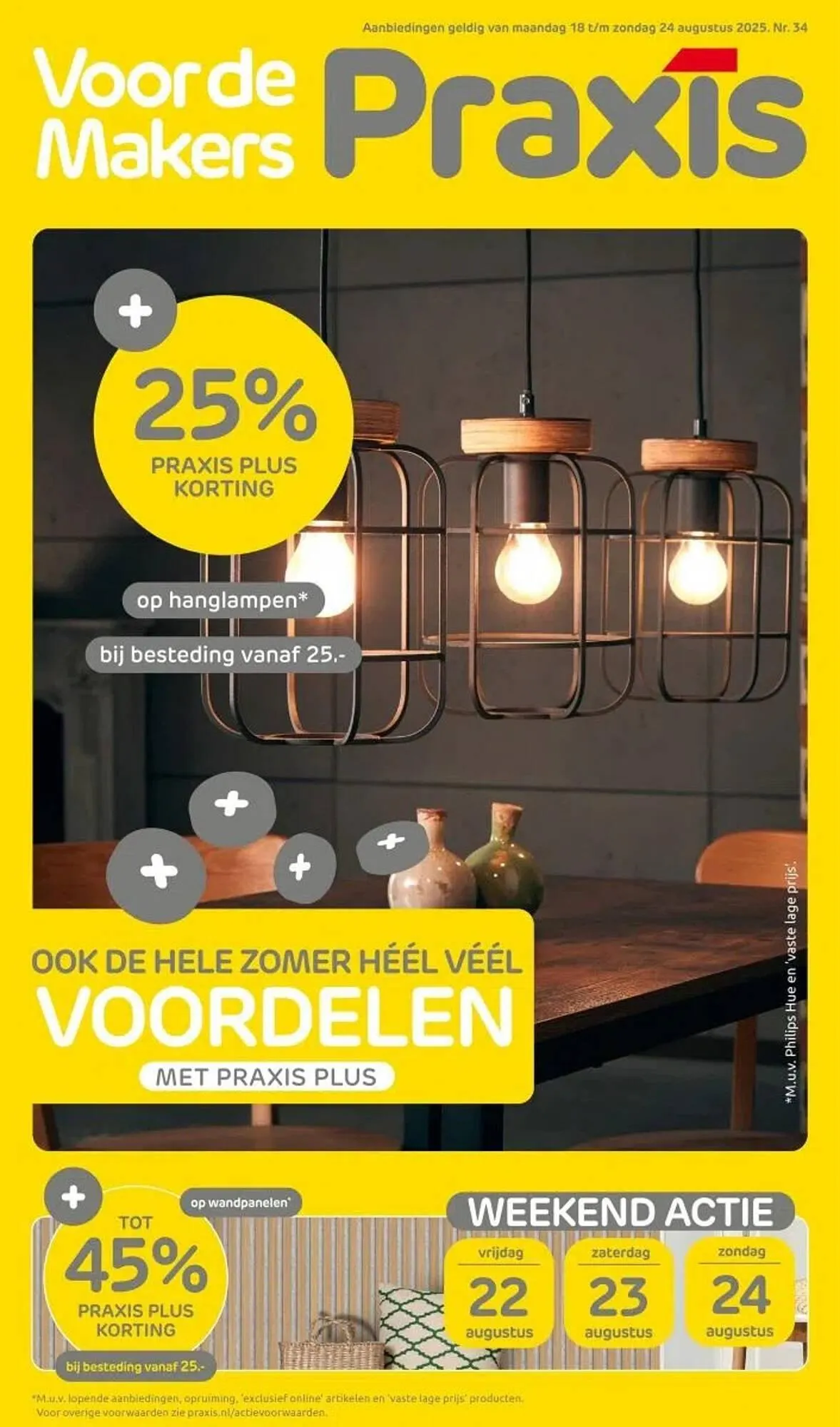 Praxis folder van 18 augustus tot 24 augustus 2025 - Folder pagina 1