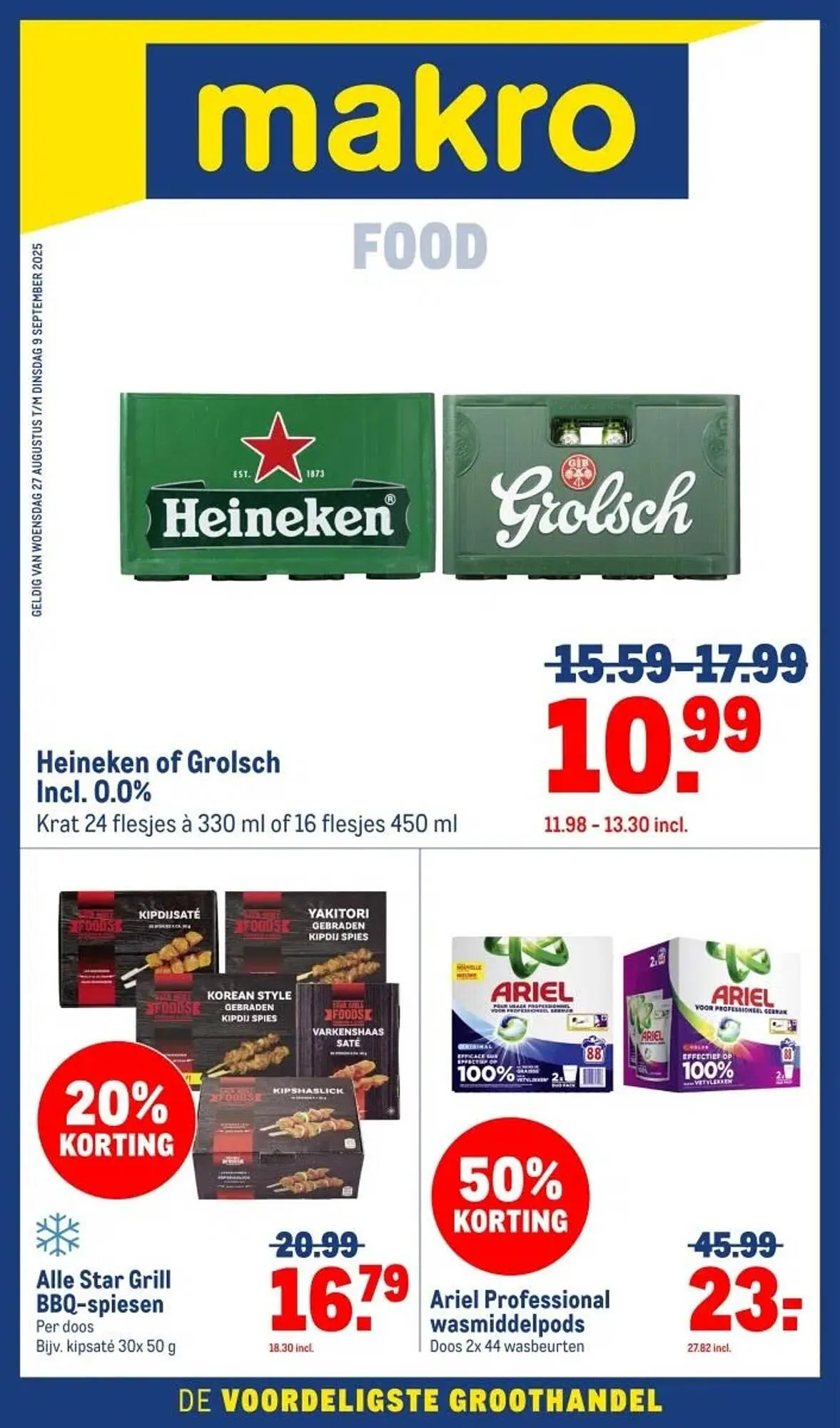 Makro folder van 27 augustus tot 9 september 2025 - Folder pagina 1