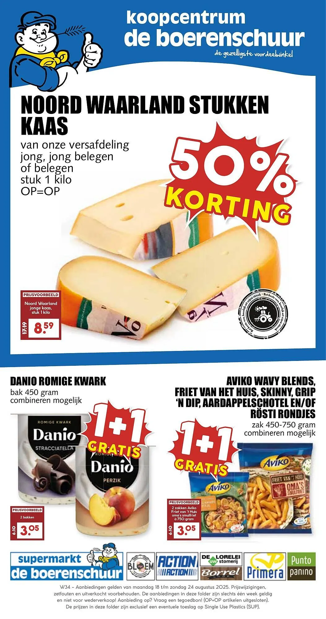 De Boerenschuur folder van 18 augustus tot 24 augustus 2025 - Folder pagina 1