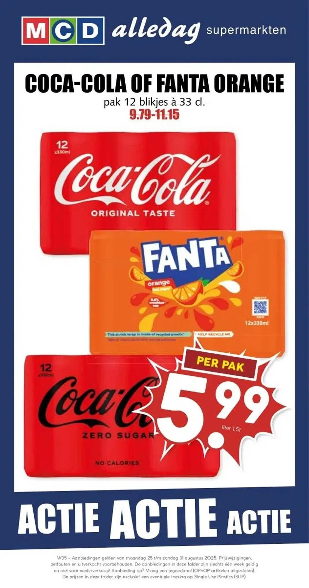 MCD Supermarkt folder van 25 augustus tot 31 augustus 2025 - Folder pagina 1