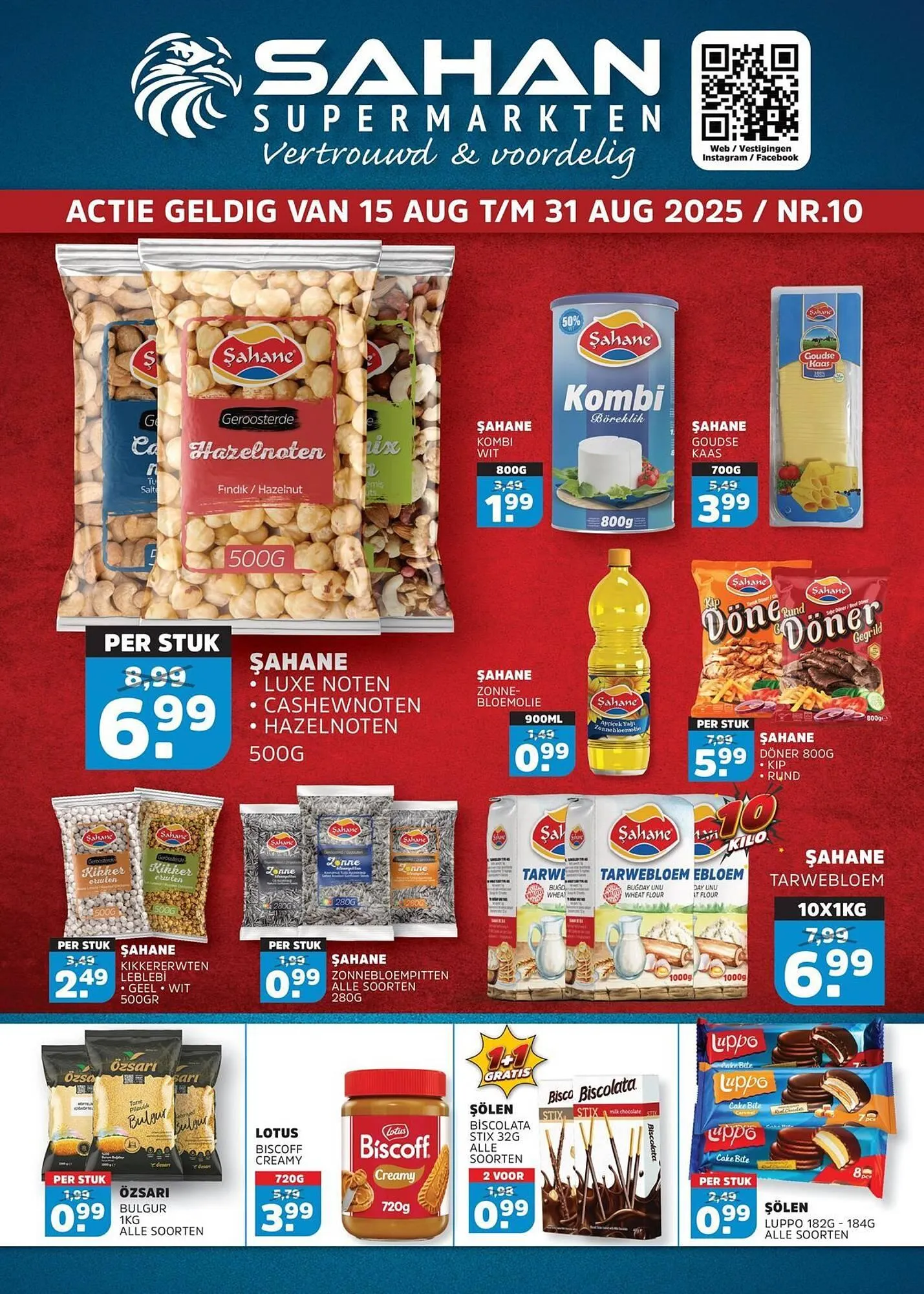 Sahan Supermarkten folder van 15 augustus tot 31 augustus 2025 - Folder pagina 1