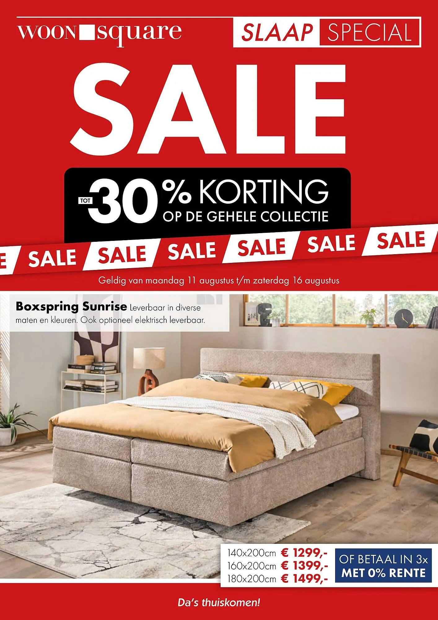 Woonsquare Slaap folder van 11 augustus tot 16 augustus 2025 - Folder pagina 1