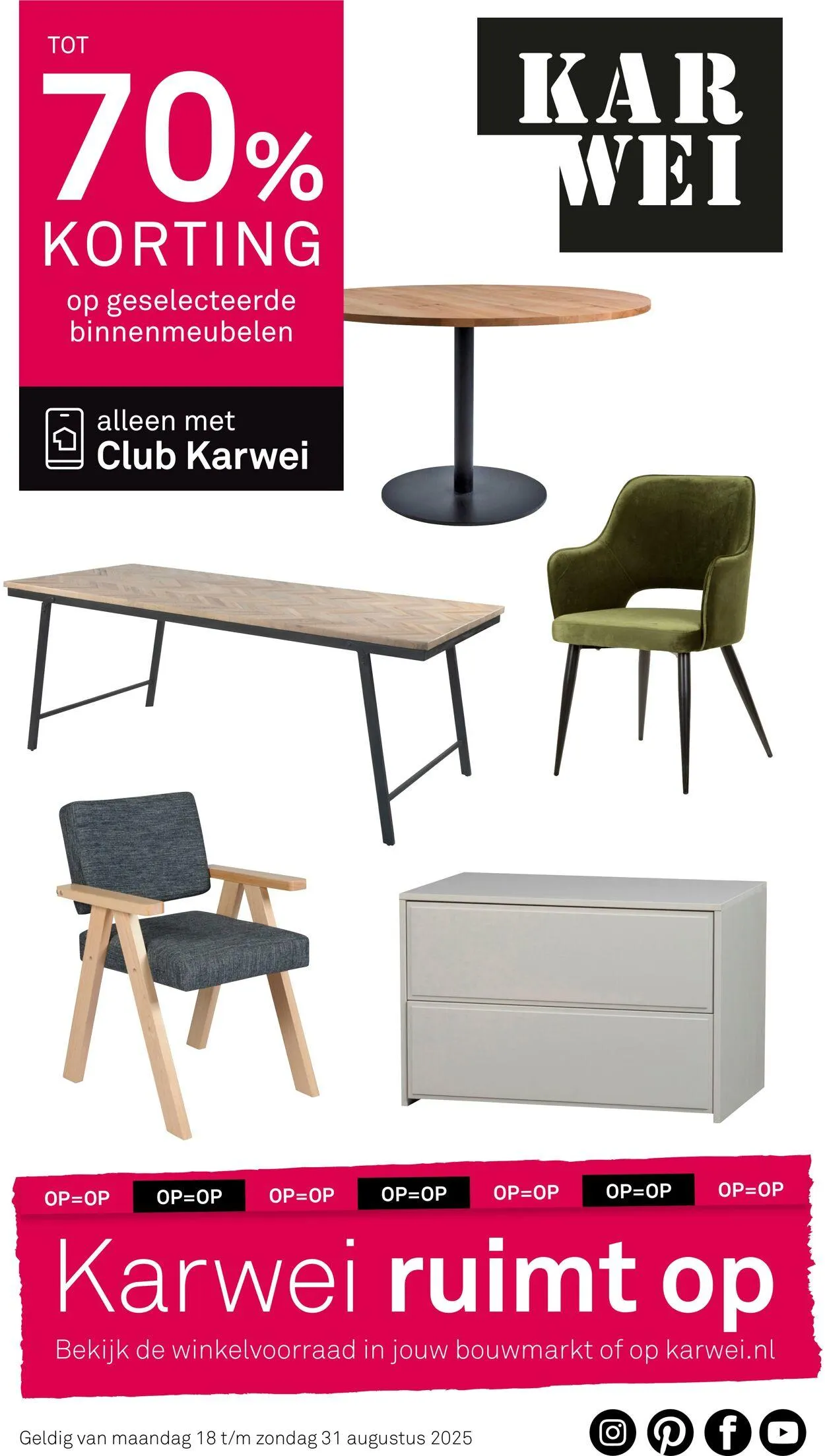 Karwei Actuele folder van 25 augustus tot 31 augustus 2025 - Folder pagina 1