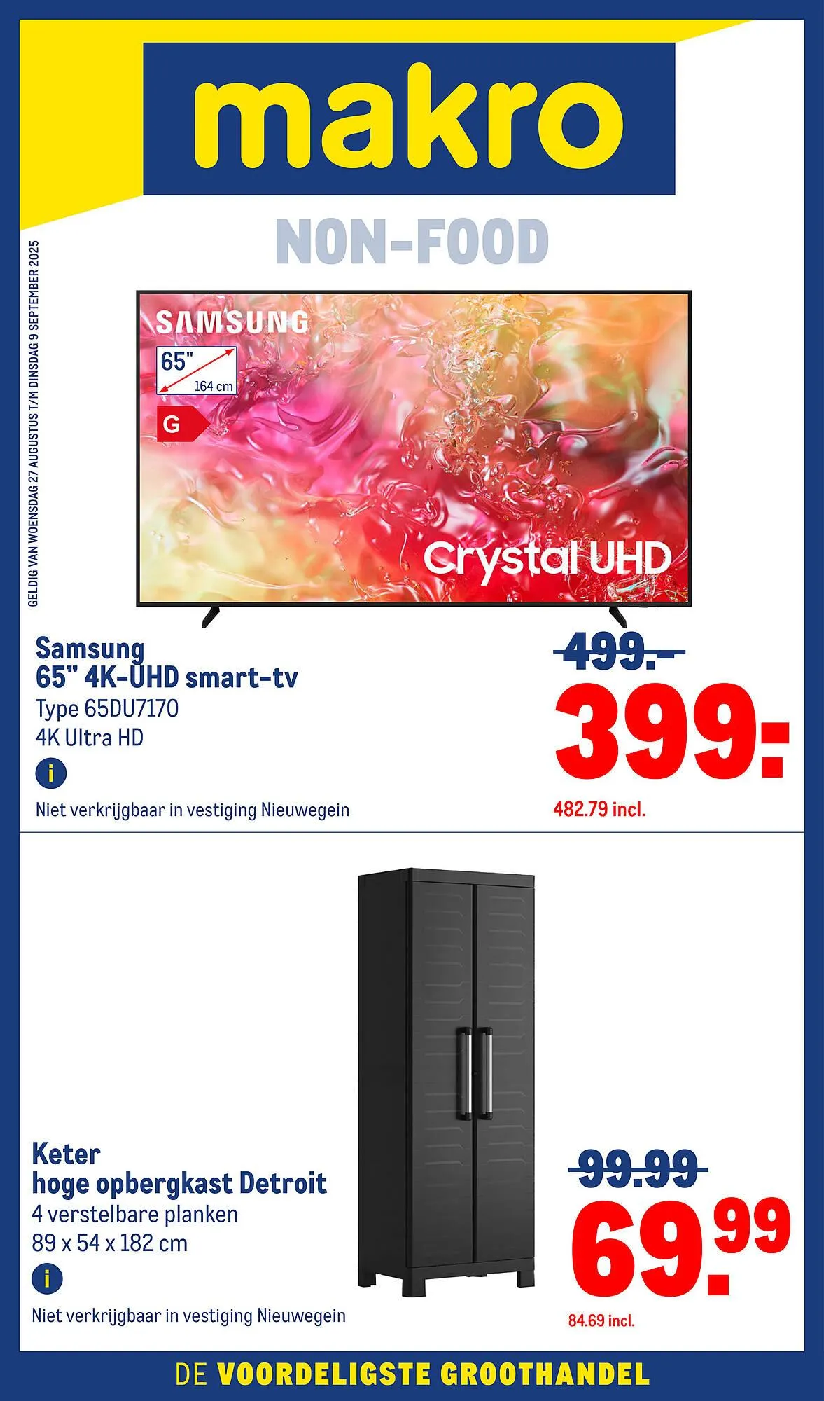 Makro folder van 27 augustus tot 9 september 2025 - Folder pagina 1