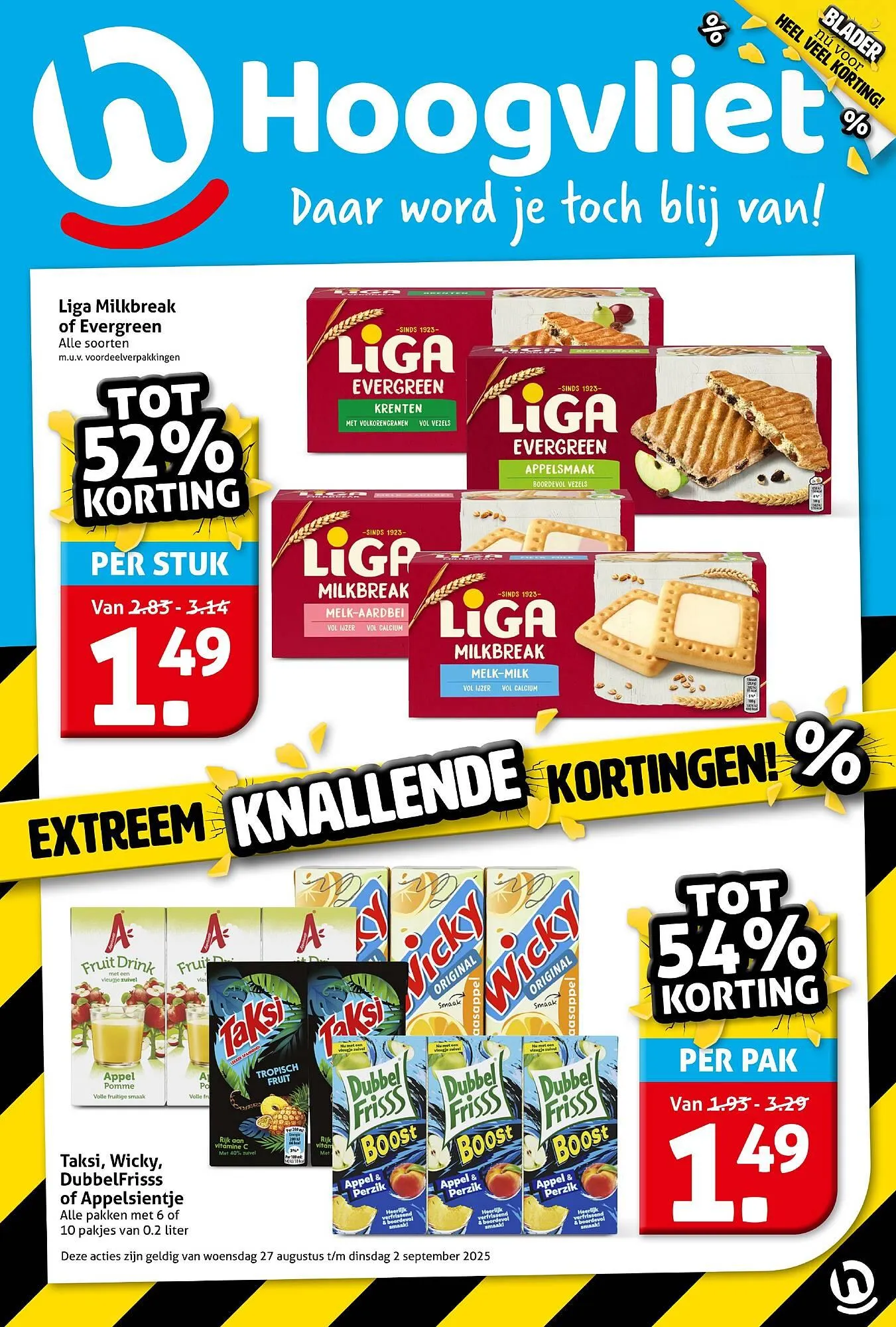 Hoogvliet folder van 27 augustus tot 2 september 2025 - Folder pagina 1