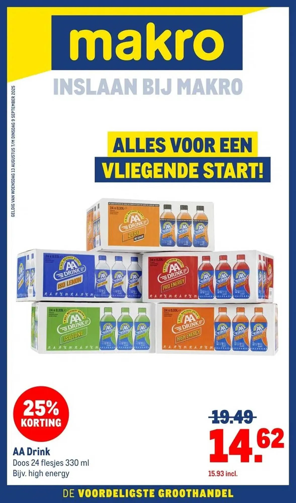 Makro folder van 13 augustus tot 9 september 2025 - Folder pagina 1