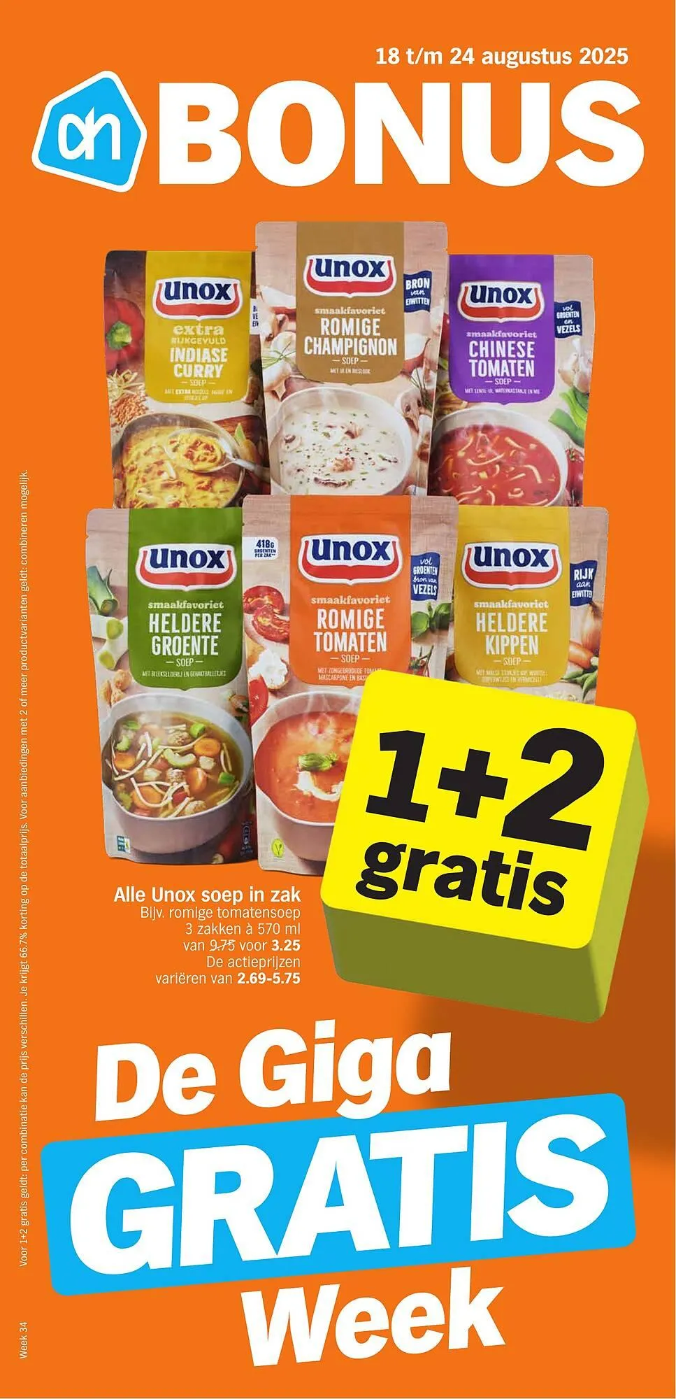 AH XL folder van 18 augustus tot 23 augustus 2025 - Folder pagina 1