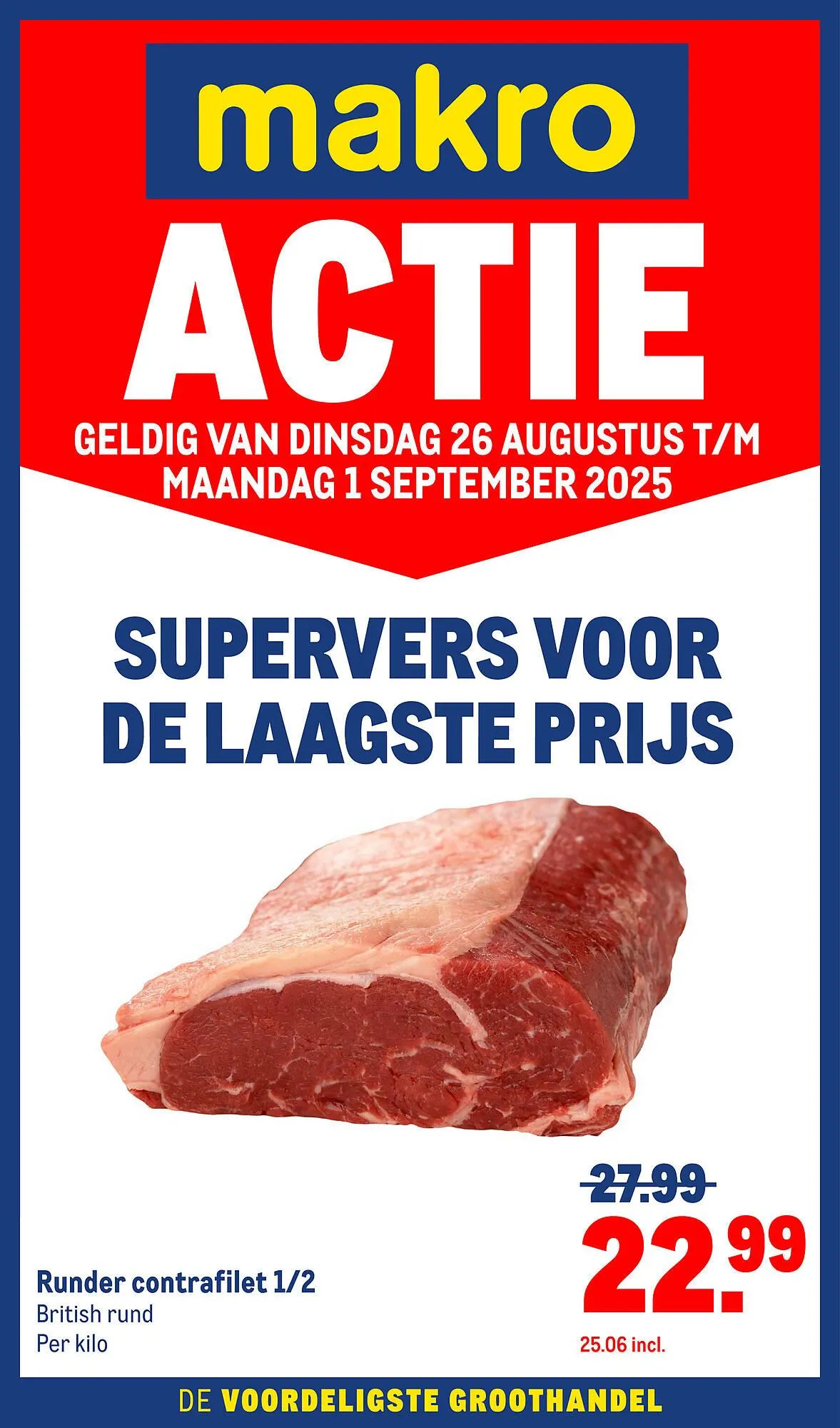 Makro folder van 26 augustus tot 1 september 2025 - Folder pagina 1